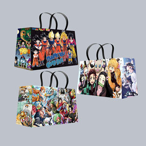 17 Design Sacchetti Regalo in Carta Anime di Grandi Dimensioni (60cm) con Personaggi come Luffy, Tanjir e Giocatori di Calcio d'Elite per Collezionismo e Regali - Product Image 1
