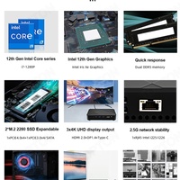 Mini PC Gamer Topton AMD Ryzen 9 5900HX Core I9 I7 Nuc 11900H, Computadora de Escritorio con Doble RAM, Doble NVMe, 3x4K, WiFi6