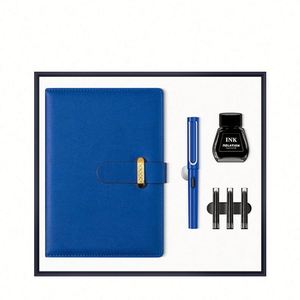 Wholesale High Quality Custom Promotional <b>Notebooks</b> Corporate Business Gift <b>Set</b> With Customized Logo A5 Pu Hardcover <b>Notebooks</b> - Product Image 4