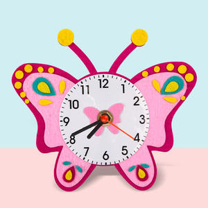 Kit Artigianali in Feltro per Bambini, Kit Fai-da-Te per Orologio Cartoon per Ragazze e Ragazzi - Product Image 6