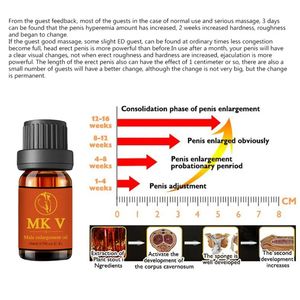 MK V Penis tebal pria penumbuh besar kondom cair ereksi meningkatkan perawatan kesehatan memperbesar minyak esensial pijat - Product Image 4