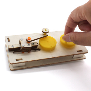 Kit de experimentos con manivela curva, juguete educativo manual de madera para el aprendizaje de ciencia y física, edad 7-9 años - Product Image 3