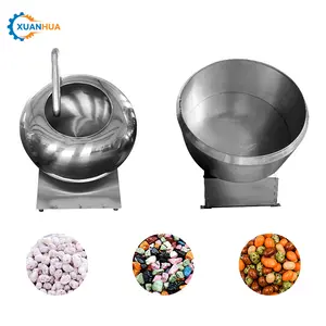 Small tablet candy chewing gum film coating tablet pan machine truffle chocolate ball making machine