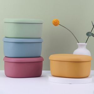 Gadgets de cuisine personnalisés en gros Boîte à lunch en silicone écologique réutilisable de qualité alimentaire Conteneur classique Boîtes à lunch pour filles - Product Image 6