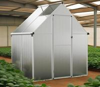 Serre moderne en métal isolé, facilement assemblable, design étanche pour la culture des fleurs destinée aux agriculteurs