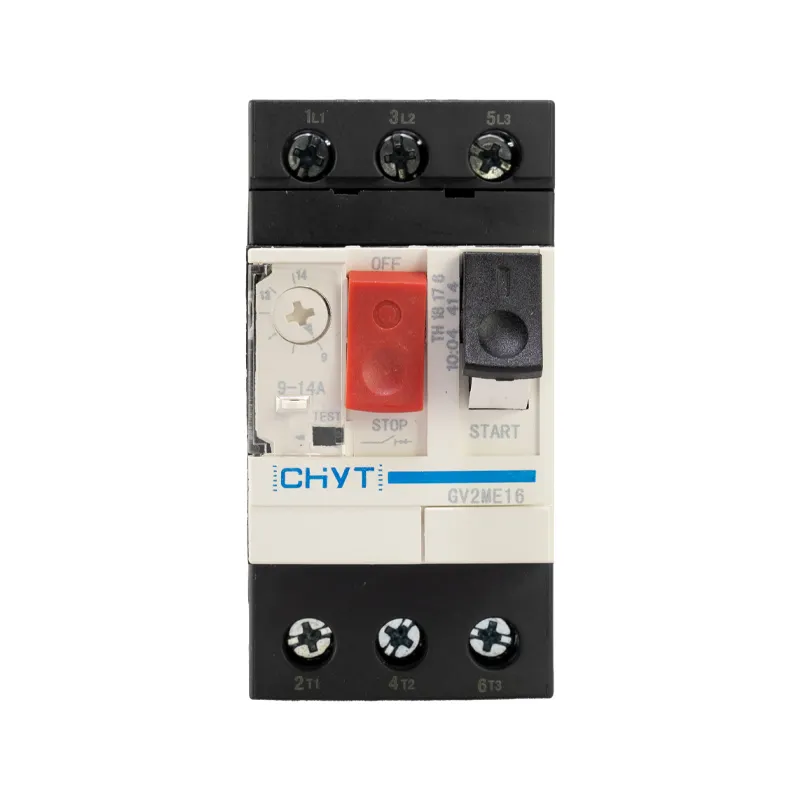 CHYT GV2ME मोटर शुरू संरक्षण स्विच थर्मल चुंबकीय प्रकार अधिभार शॉर्ट सर्किट मोटर संरक्षण सर्किट ब्रेकर काले