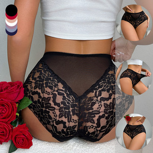 8 paquets en stock entrepôt US – Culottes sexy en dentelle pour femmes, logo personnalisé, respirantes, taille mi-haute, coupe coquine, livraison rapide - Product Image 2