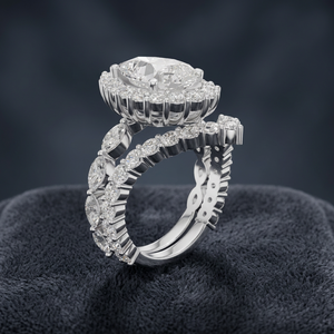 Anillo de Compromiso con Diamante Sintético Cultivado en Laboratorio, Corte Brillante, Color E, Certificado IGI, Plata 925, Lujoso, para Bodas y Fiestas - Product Image 1