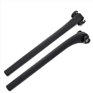 Salida de fábrica 350/400mm Offset 20mm negro 27,2/30,8/31,6mm Tubo de asiento de bicicleta para poste de asiento de bicicleta Mtb - Product Image 4