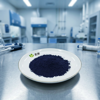 Bleu Solvant 122 à Haute Intensité de Teinte et Excellente Résistance à la Décoloration, Poudre Bleu Noir pour la Coloration des Plastiques