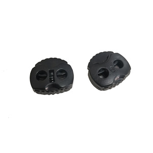 Juke Plastic Cord Buckle Double Hole <b>Spring</b> <b>Clip</b> Buckle For Bags And Apparel Black Durable Eyelet Buttons - Product Image 4