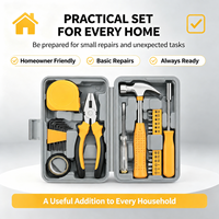 Ensemble d'outils professionnels de 24 pièces, kit d'outils à main pour les services de bricolage et la réparation des infrastructures résidentielles