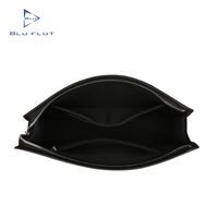 10 buah Logo kustom grosir tas tangan pria kapasitas besar kualitas tinggi dompet bisnis tenun pria tas tangan kulit tas genggam