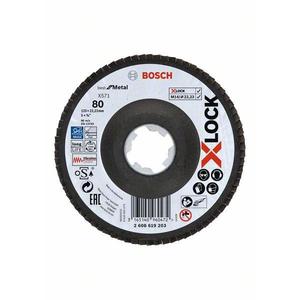 BOSCH - 2608619199 Disques à lamelles X-LOCK, version coudée, plaque fibre, ø 115mm - EAN 3165140960434 ABRASIVES - Product Image 1