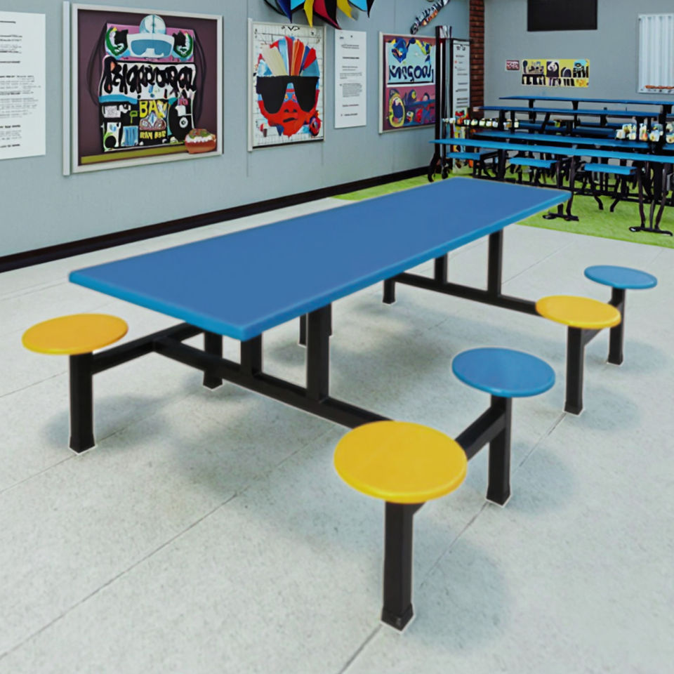 Metal Modern Durable Fast Food Restaurant Dining Table and Chair Set ...