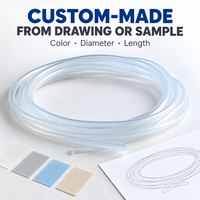 Tube en silicone translucide sur mesure, à paroi mince, flexible et creux, pour pompes péristaltiques et distribution automatique de liquides, OEM ODM