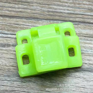 Loquet de porte en plastique vert 33 mm x 16 mm pour armoire, placard, meubles, design moderne et simple - Product Image 4
