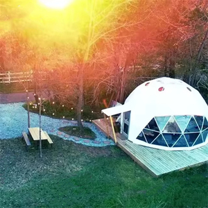 Không thấm nước Windproof chống cháy triển lãm Lều cấu trúc cho các sự kiện ngoài trời bền hình lục giác Ống mái hiên vải biểu tượng tùy chỉnh - Product Image 3