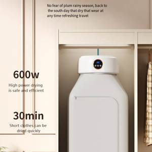 Sèche-linge portable intelligent avec minuterie de 1 à 8 heures, sèche-linge <span class=keywords><strong>compact</strong></span> suspendu, 600W, mini sèche-linge <span class=keywords><strong>pliable</strong></span> portable pour les voyages - Product Image 3