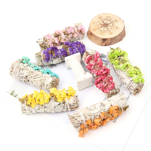 Vente en gros, paquet de fleurs séchées de californie, bâton de tâches, feuilles de <span class=keywords><strong>sauge</strong></span> blanche, encens, oubliez-moi-ne pas - Product Image 3