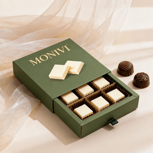 Caja de Regalo de Cartón con Cajón Extraíble para Dulces, Caramelos y Postres, con Separador, Personalizable - Product Image 2