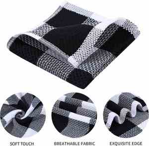 Paño de Limpieza Tipo Waffle 100% Algodón, Paños de Cocina Suaves y Absorbentes para el Hogar, Toalla Reutilizable a Cuadros - Product Image 2