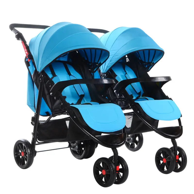 Chất lượng cao có thể gập lại đôi bé stroller2 xe đẩy em bé cho cặp song sinh