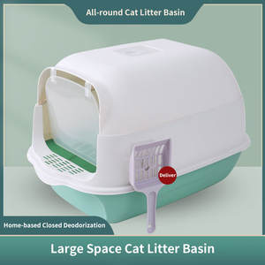 浴室猫用トイレトイレトイレ,持続可能なスプラッシュ防止,ペットクリーニング用 - Product Image 3