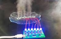 Module humidificateur étanche à 6 jets avec carte de contrôle de la brume pour atomiseur de ventilateur et toilettage des animaux, logique de sécurité pour brume à grand volume