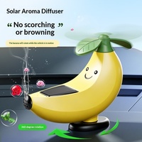 Nouvel Ornement Créatif d'Aromathérapie Solaire pour Voiture en Forme de Banane Balançante, Décoration Intérieure