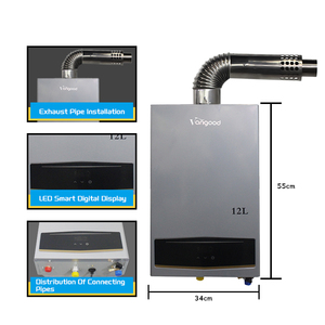 <span class=keywords><strong>Chauffe</strong></span>-<span class=keywords><strong>eau</strong></span> à gaz intelligent en acier inoxydable économique avec thermostat et échappement équilibré, Calefón de Agua a Gas à double tuyau - Product Image 3