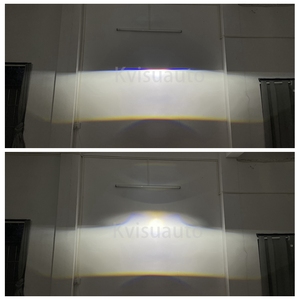 Cql kvisuauto F3 đôi phản xạ với LED <span class=keywords><strong>Devil</strong></span> Eyes bi LED sương mù máy chiếu ống kính màu xanh cho TOYOTA Vector Trắng Bugatti yugo Vam - Product Image 5