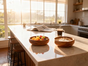 Ensemble de 2 saladiers en <span class=keywords><strong>bois</strong></span> d'acacia - Bols de service en <span class=keywords><strong>bois</strong></span> naturel de 8 pouces pour pâtes, fruits et açaï - Product Image 4