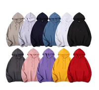 Sweat-shirt à capuche oversize de haute qualité pour homme, en molleton de coton uni, lourd, style streetwear, personnalisable avec logo de marque