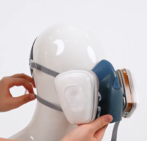 Masque de protection professionnel en silicone liquide MinPar 8900 fabriqué en Chine, confortable pour les travaux de peinture automobile - Product Image 6