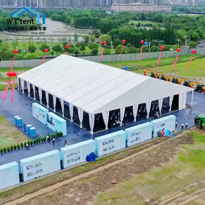 Tente d'entrepôt temporaire ignifuge <span class=keywords><strong>pour</strong></span> chantier <span class=keywords><strong>de</strong></span> construction, montage rapide, tente modulaire - Product Image 1