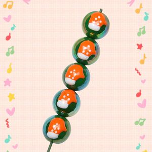 Acrílico Navidad pintado a mano cuentas de colores DIY accesorios de pulsera de cuentas Cadena de teléfono móvil accesorios de cuentas de coche al por mayor - Product Image 6