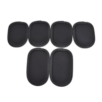 TONMO Ensemble de rembourrages noirs pour harnais, rembourrage EVA pour gilet tactique, style CPC AVS, porte-plaques, mousse moulée amovible, 6 pièces par ensemble