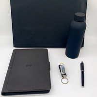 Carnet intelligent VIP Nouvel An 2025 – Cadeau promotionnel d'entreprise pour cadres avec porte-clés et stylo, lot 4-en-1