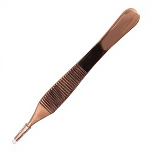 Pinces chirurgicales premium 4 3/4" avec 7x7 dents, en acier inoxydable rose gold, instruments médicaux, prix de gros - Product Image 1