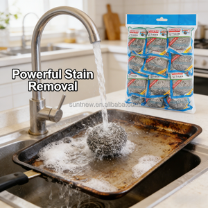 Estropajo de Acero Inoxidable para Lavar Platos, 6 en 1, Resistente, Sostenible, Personalizable, para Limpieza del Hogar - Product Image 2