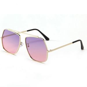 Gafas de Sol de Aleación Vintage de Moda 2022 para Mujer, Gafas de Sol Cuadradas Poligonales Irregulares - Product Image 5