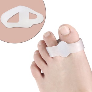 Penyangga Bunion, Pemisah Jari Kaki dengan <span class=keywords><strong>2</strong></span> <span class=keywords><strong>Loop</strong></span>, Penyangga Jari Kaki Besar Cocok untuk Bunion dan Jari Kaki Tumpang Tindih - Product Image 1