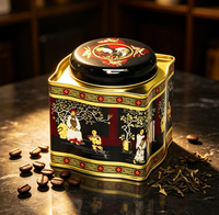 Boîte en métal carrée vintage TWG de qualité supérieure pour café, thé, chocolat, bonbons, sucre, biscuits, lait, chewing-gum