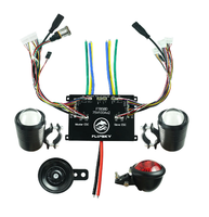 FLYPSKY 14~84V FT85BD ESC Dual con Carcasa de Aluminio SIN VESC con Luces y Bocina para Patinetes Eléctricos, Bicicletas Eléctricas, Motocicletas Eléctricas y Robótica