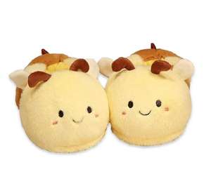 Pantuflas <span class=keywords><strong>de</strong></span> Abeja para Mujer, Pantuflas <span class=keywords><strong>de</strong></span> <span class=keywords><strong>Casa</strong></span> con Diseño <span class=keywords><strong>de</strong></span> Animal, con Tacón, Cálidas, Acogedoras, con Suela Suave para Comodidad en Interiores - Product Image 1