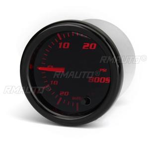 Jauge de pression de suralimentation turbo 2'' 52mm, jauge de pression de vide 0~30 PSI / -1~2 Bar, LED 7 couleurs, lentille noire, 12V, universelle pour voiture - Product Image 3