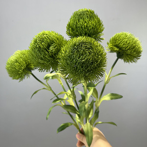 Fiore Artificiale di Stonecrop Verde Bordeaux di Alta Qualità, Effetto Realistico, per Decorazioni Floreali da Tavolo per Matrimoni - Product Image 1