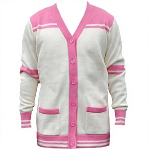 Sorority High Performance Winter <b>Cardigan</b> Cotton Fleece Knitted Women's Sweaters <b>Long</b> Sleeve Quick Dry Lightweight Casual Wear - Product Image 1
