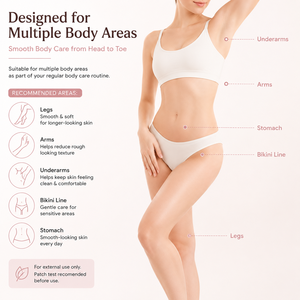 Crème dépilatoire douce, rapide, indolore, longue durée, à base de plantes, pour la zone du bikini, le corps et le visage, pour peaux sensibles - Product Image 4